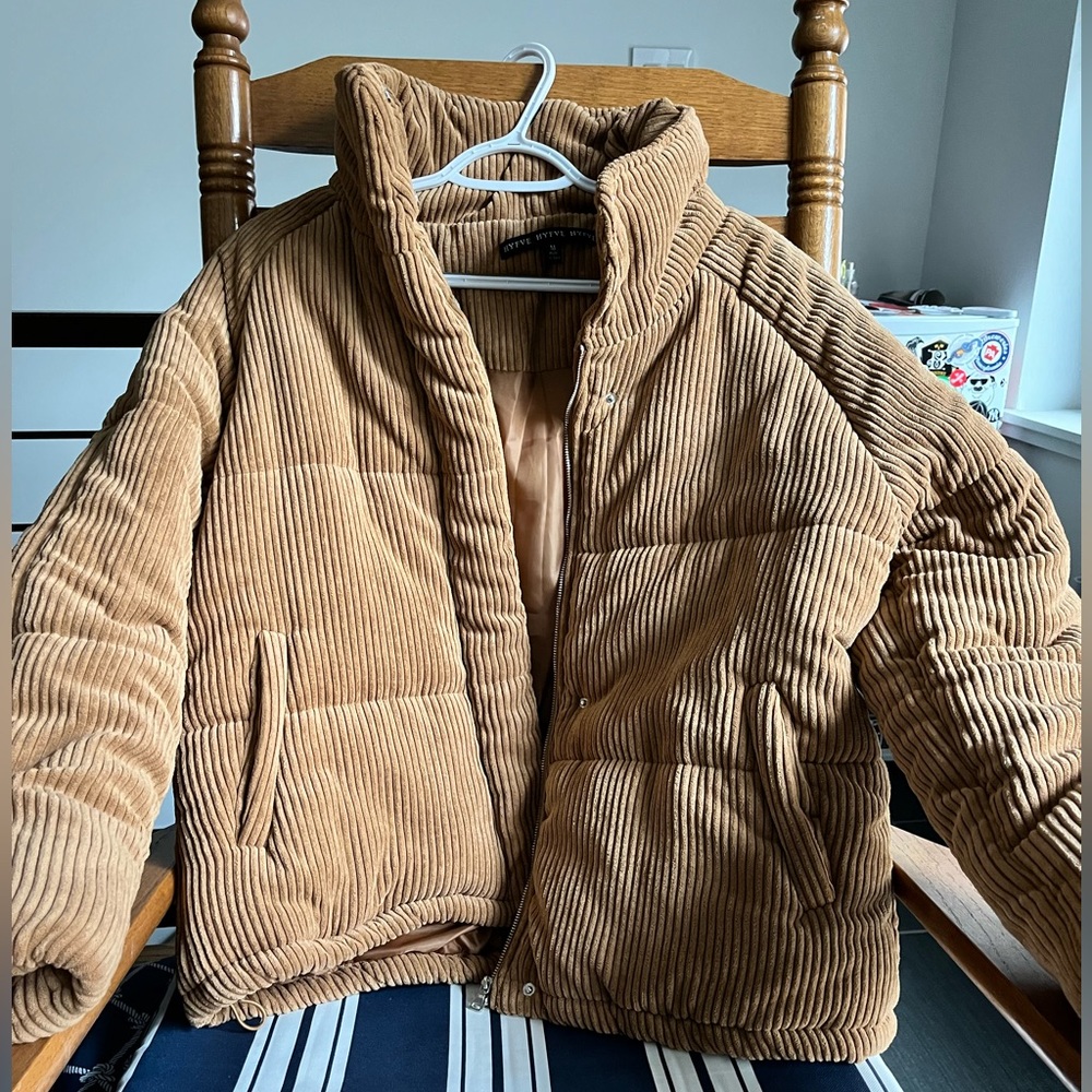 HYFIVE - Brown Corduroy Puffer Jacket
